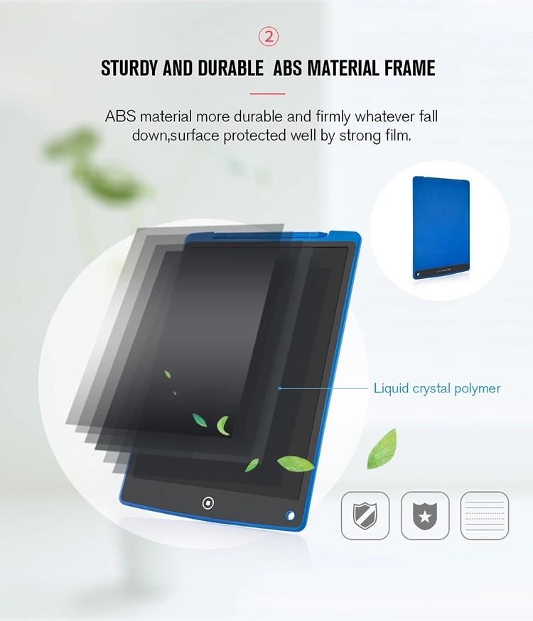 LCD توجه داشته باشید تخته دستی نوشتن قرص 12 اینچ