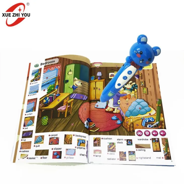 موس مغناطیسی خرس مطالعه صحبت کردن قلم برای کودکان و نوجوانان زبان و دیکشنری کتاب کودکان موسیقی آموزشی اسباب بازی