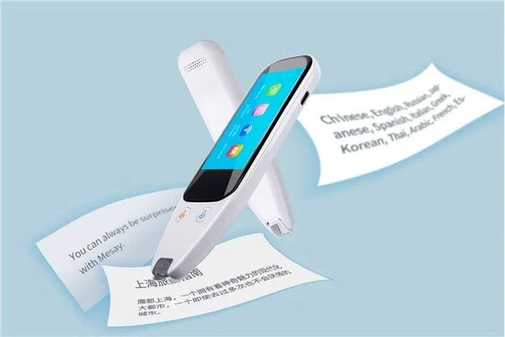 زبانها اسکن AI اسکنر قلم مترجم مترجم قابل حمل ترجمه فوری