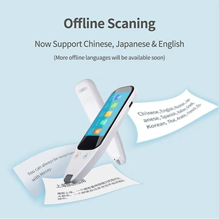 قلم ترجمه هوشمند قابل حمل برای زبان 112